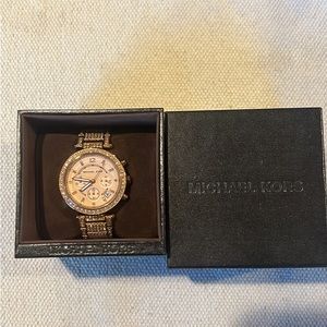 Michael Kors Rose Gold Crystal Watch
